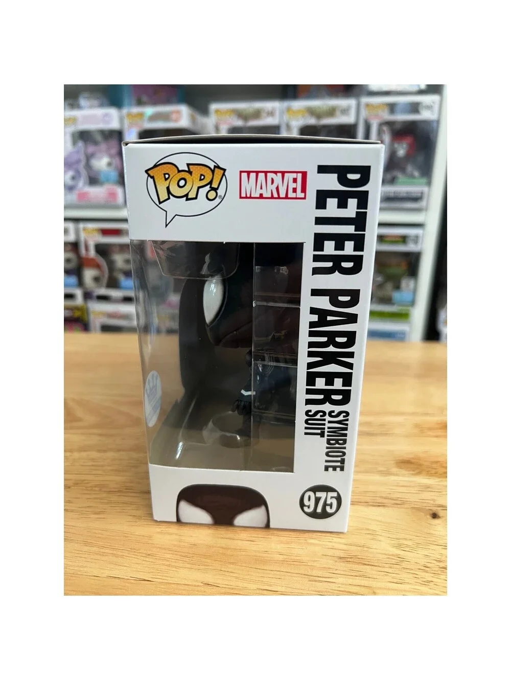 EXC Peter Parker Symbiote Suit Funko Pop #975 Venom Marvel Spider-man Games Shop